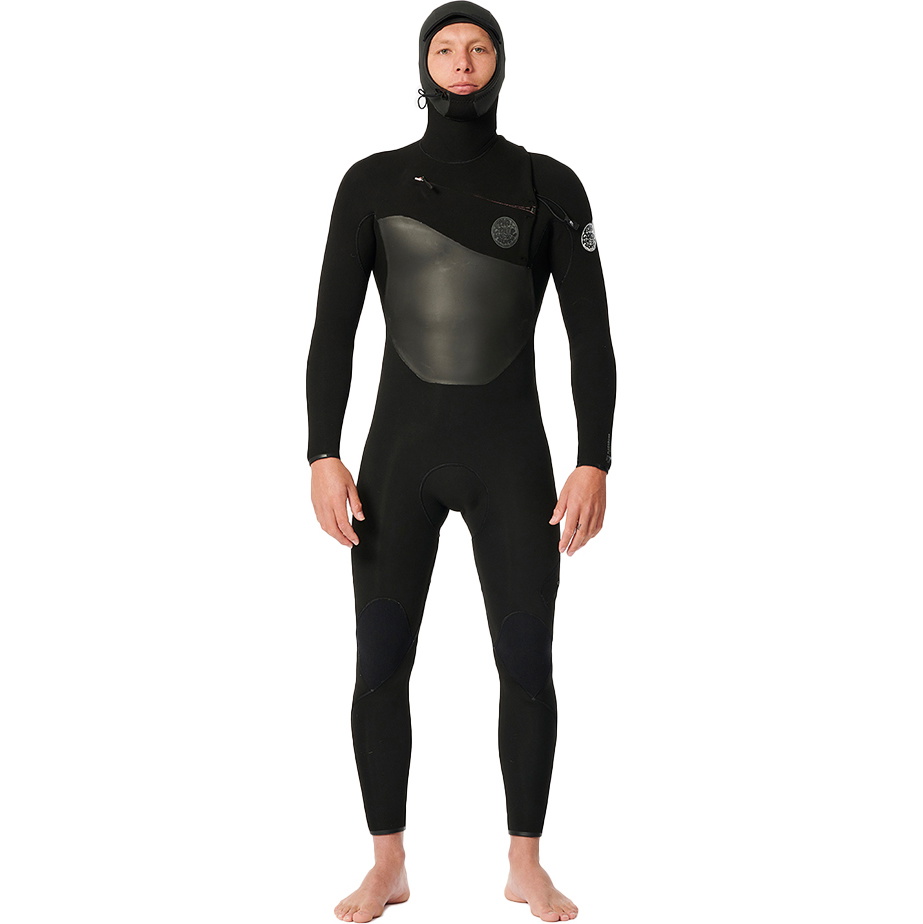 Rip Curl Flashbomb 4mm Chest Zip 2025 Våddragt Med Hætte Til Mænd 6/ 14FMFS Black